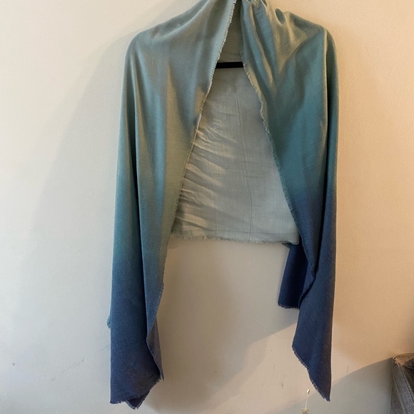 Max Studio Accessories - Max Studio, ombre teal oversize scarf